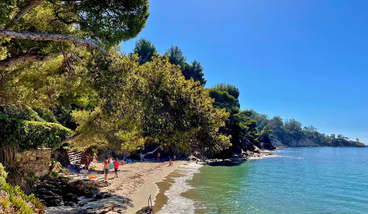 The beach at Rayol-Canadel